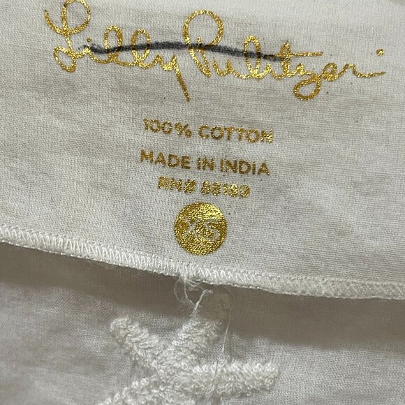 NWT $128 Lily Pulitzer Sea Breeze Tunic Resort White Embroidered Size XS - Picture 2 of 8